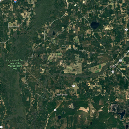 Google map of Choctawhatchee River Area