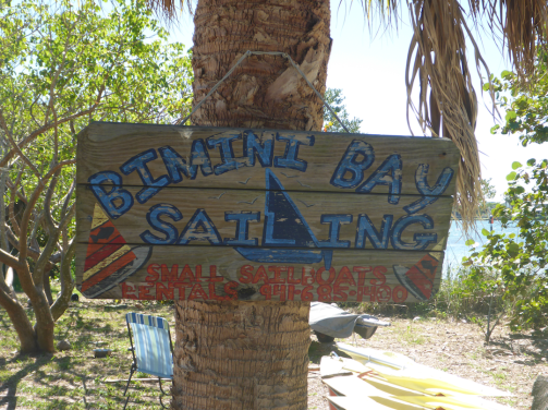 Bimini Bay Sailing sign